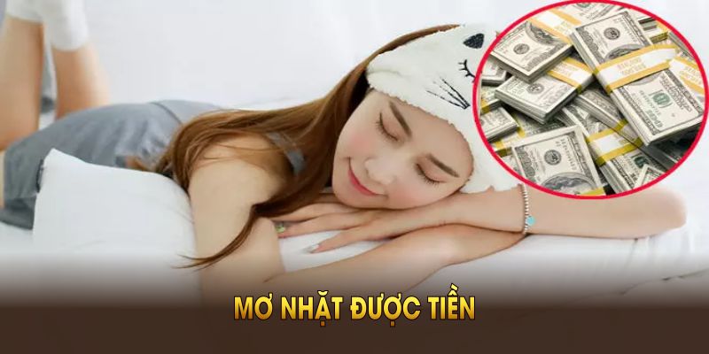 mơ nhặt được tiền